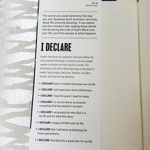 Joel Osteen Book - I Declare, 31 Promises to Speak Over Your Life - Picture 4 of 11
